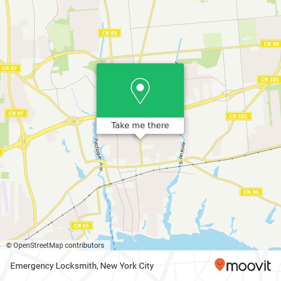 Emergency Locksmith map