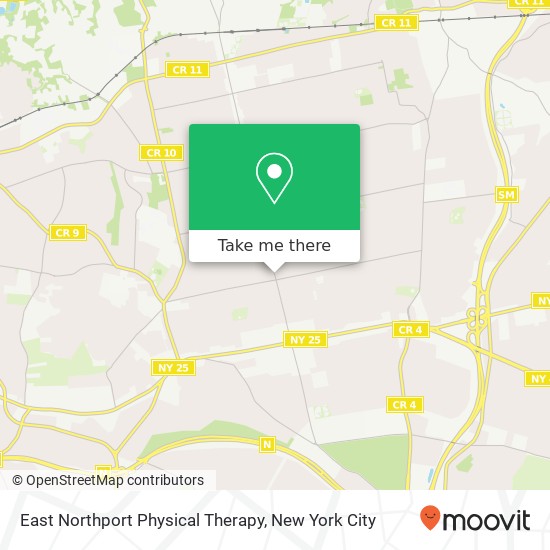 Mapa de East Northport Physical Therapy