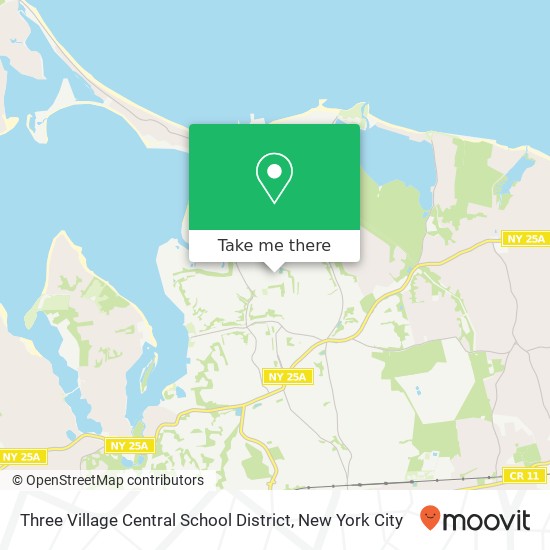 Mapa de Three Village Central School District