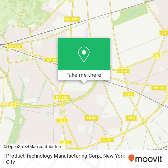 Product Technology Manufacturing Corp. map