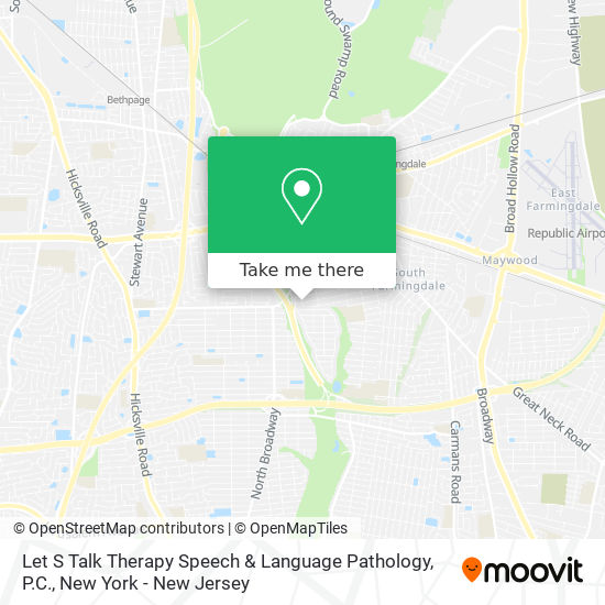 Let S Talk Therapy Speech & Language Pathology, P.C. map