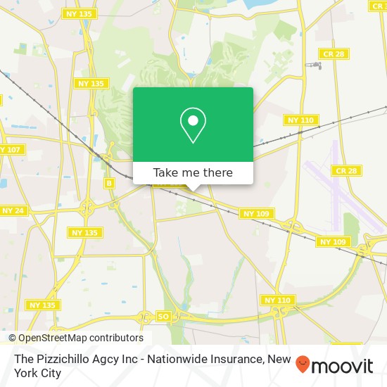 Mapa de The Pizzichillo Agcy Inc - Nationwide Insurance