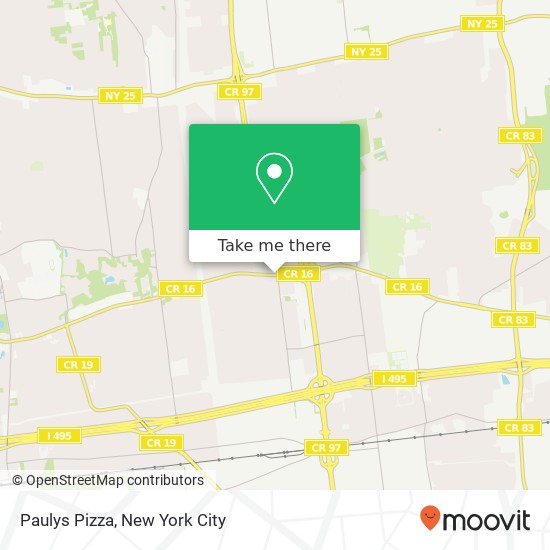 Paulys Pizza map