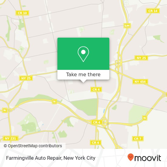 Mapa de Farmingville Auto Repair