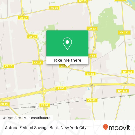 Astoria Federal Savings Bank map