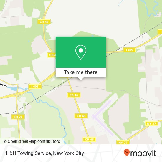H&H Towing Service map