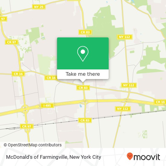 McDonald's of Farmingville map