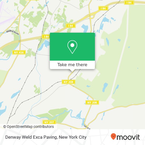 Denway Weld Exca Paving map