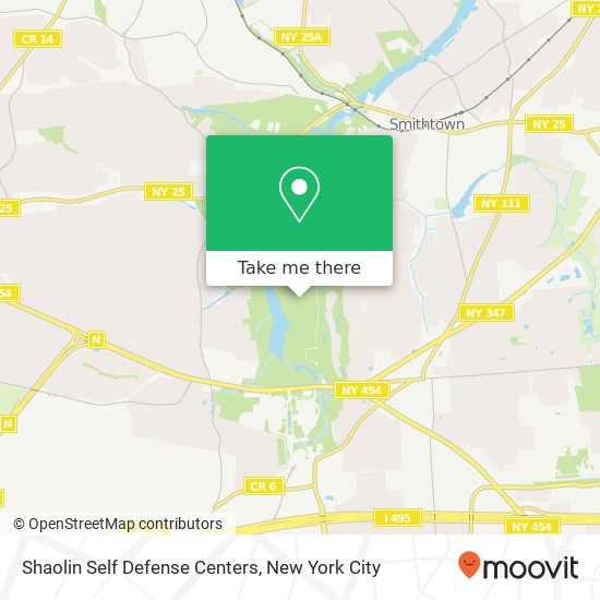 Mapa de Shaolin Self Defense Centers