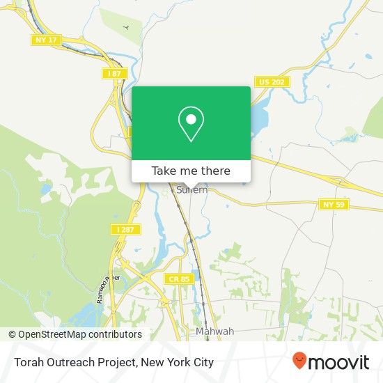 Torah Outreach Project map