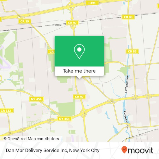 Mapa de Dan Mar Delivery Service Inc