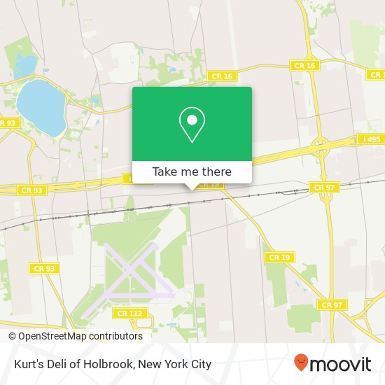 Kurt's Deli of Holbrook map