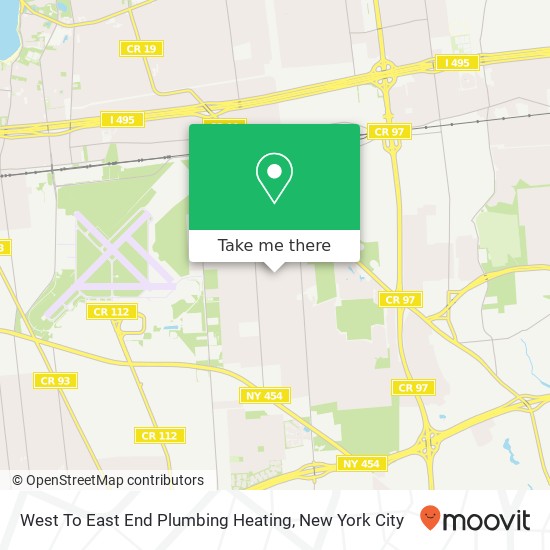 Mapa de West To East End Plumbing Heating