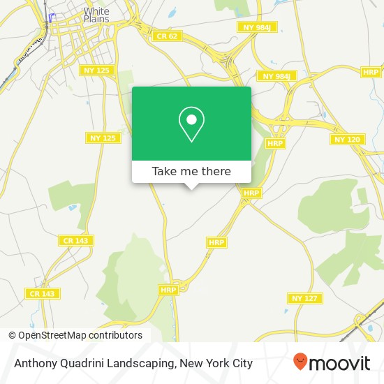 Anthony Quadrini Landscaping map