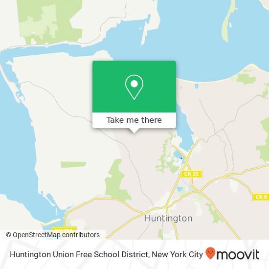 Huntington Union Free School District map