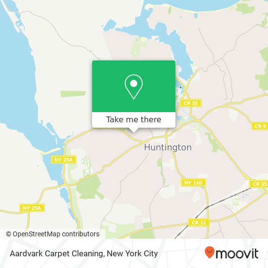 Aardvark Carpet Cleaning map