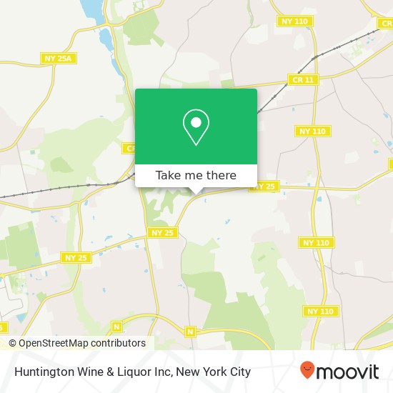 Mapa de Huntington Wine & Liquor Inc