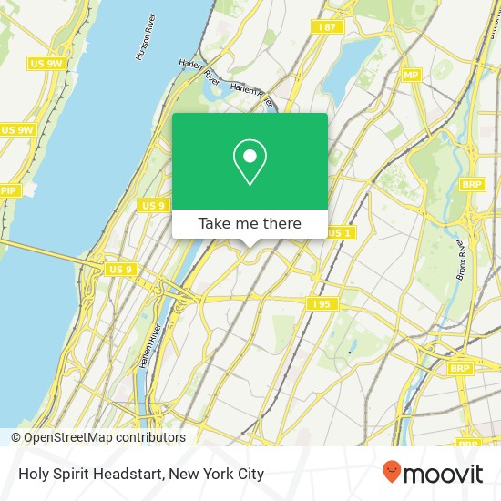 Holy Spirit Headstart map