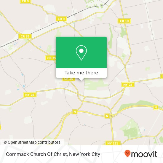 Mapa de Commack Church Of Christ