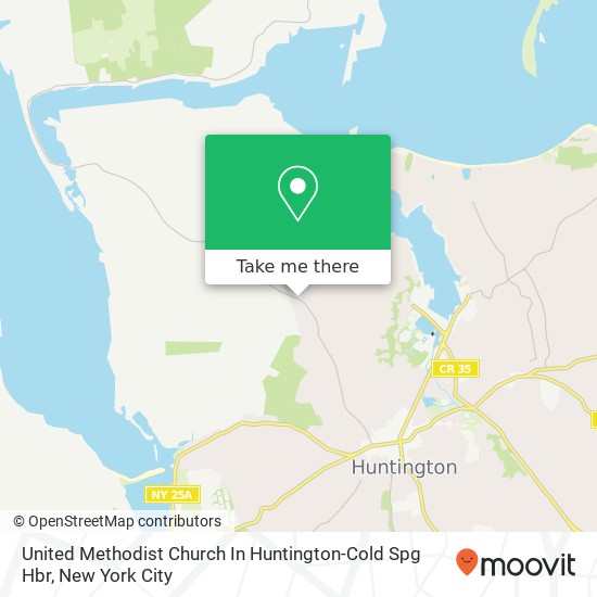 United Methodist Church In Huntington-Cold Spg Hbr map