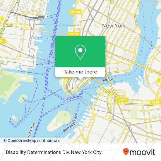 Disability Determinations Div map