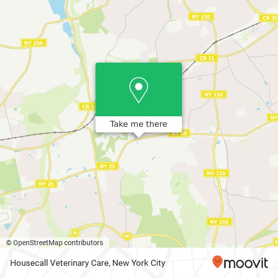 Housecall Veterinary Care map