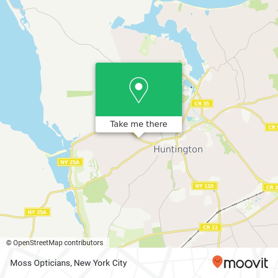 Moss Opticians map