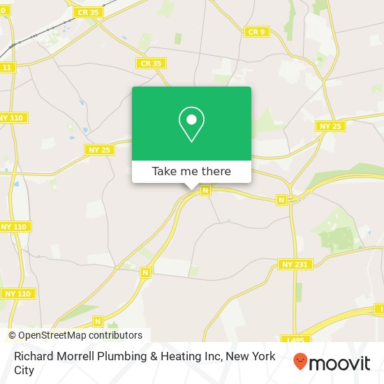 Richard Morrell Plumbing & Heating Inc map