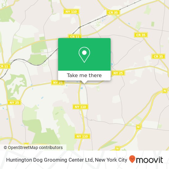 Huntington Dog Grooming Center Ltd map