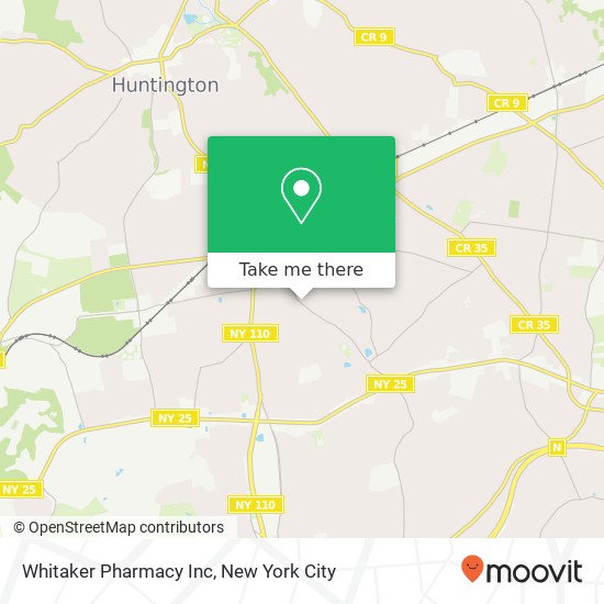 Mapa de Whitaker Pharmacy Inc