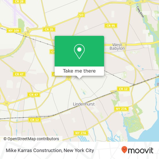 Mike Karras Construction map