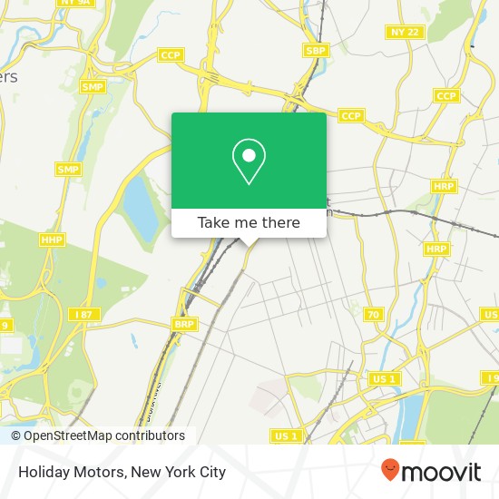 Holiday Motors map