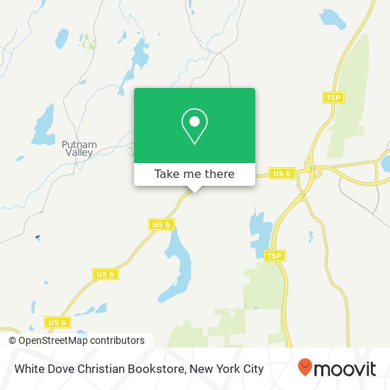 Mapa de White Dove Christian Bookstore