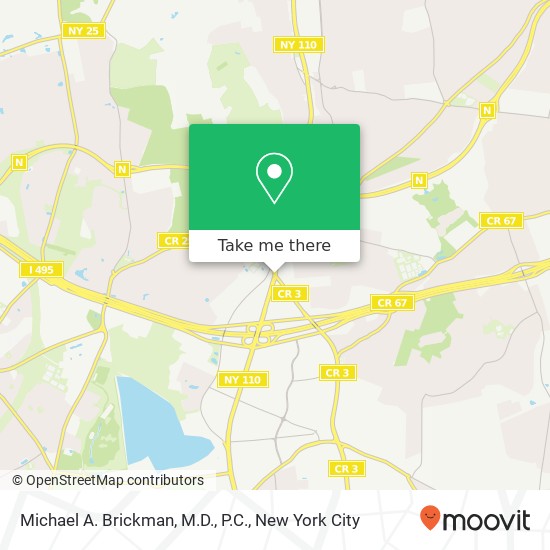 Mapa de Michael A. Brickman, M.D., P.C.
