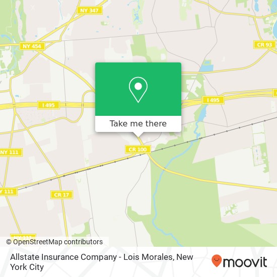 Allstate Insurance Company - Lois Morales map