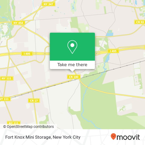 Fort Knox Mini Storage map