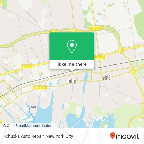 Mapa de Chucks Auto Repair