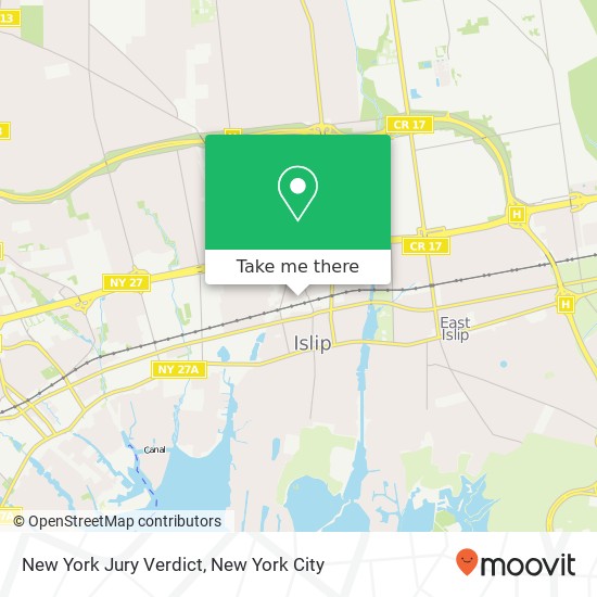 New York Jury Verdict map