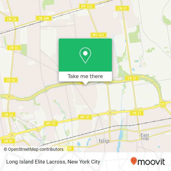 Mapa de Long Island Elite Lacross