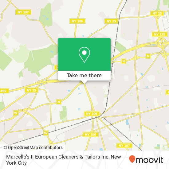 Marcello's II European Cleaners & Tailors Inc map