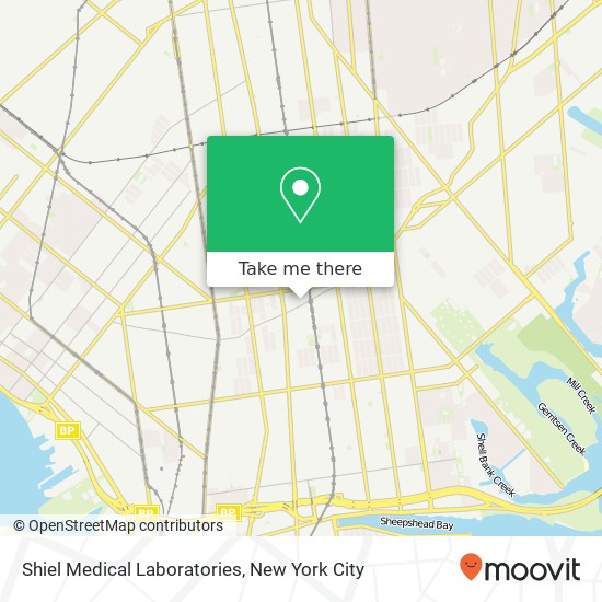 Mapa de Shiel Medical Laboratories