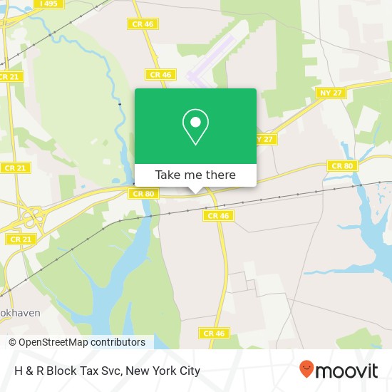 H & R Block Tax Svc map