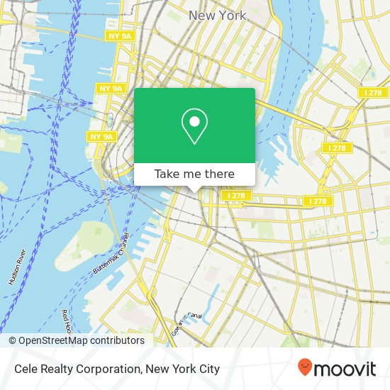 Cele Realty Corporation map