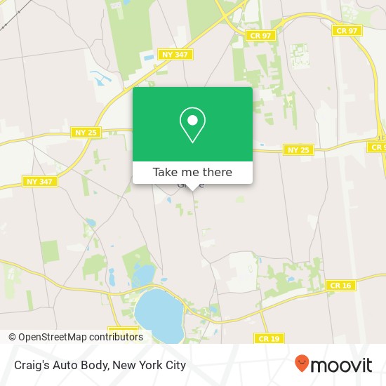 Craig's Auto Body map