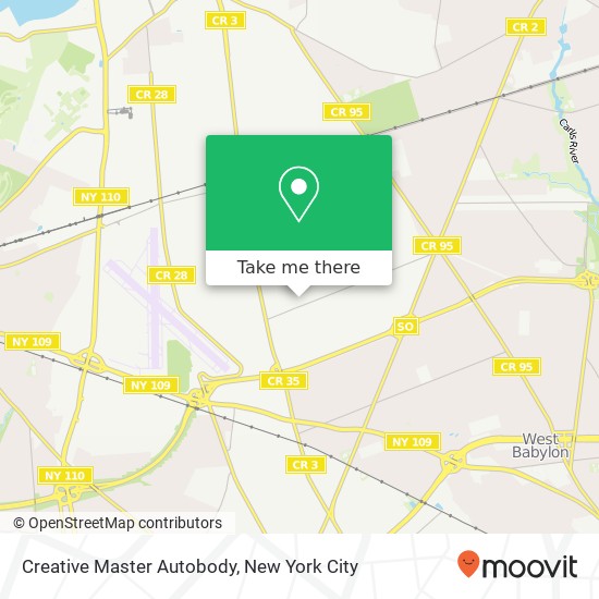 Creative Master Autobody map