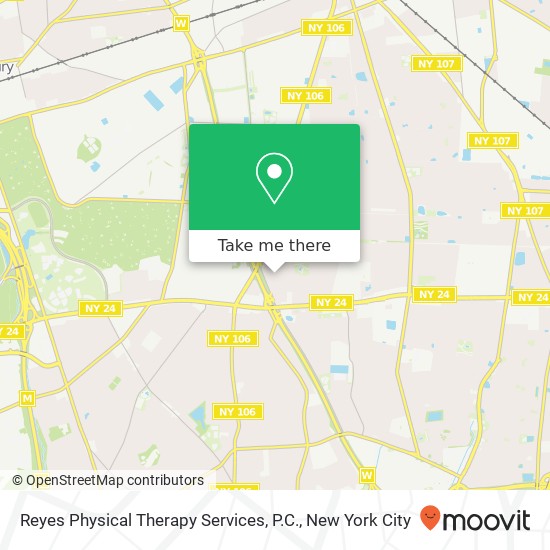 Reyes Physical Therapy Services, P.C. map