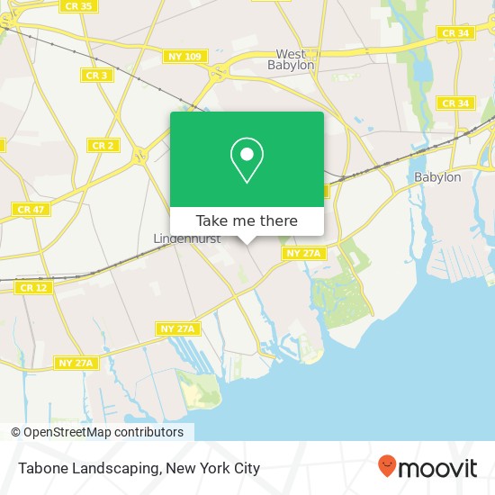 Tabone Landscaping map