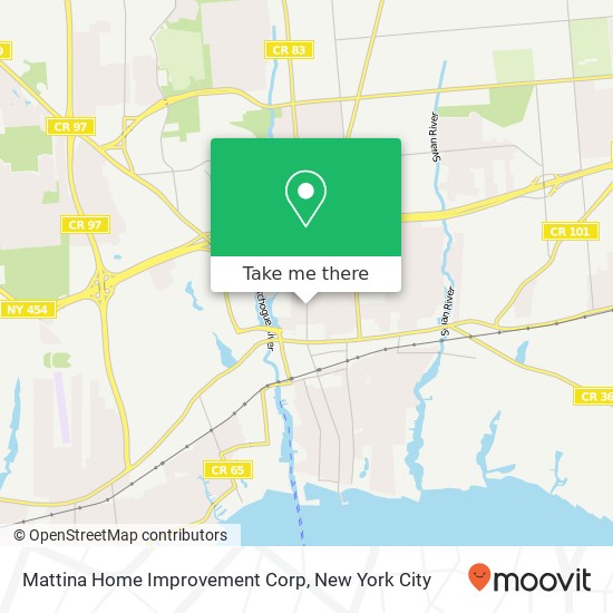 Mattina Home Improvement Corp map