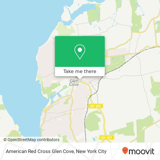 Mapa de American Red Cross Glen Cove