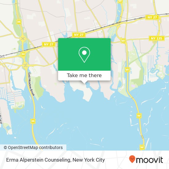 Erma Alperstein Counseling map